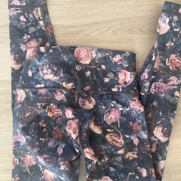 lululemon floral wunder under high rise tight 28" luxtreme Frosted Rose - Picture 10 of 10